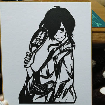 バジル【切り絵】