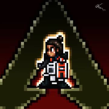 ジブラルタルのドット絵。
