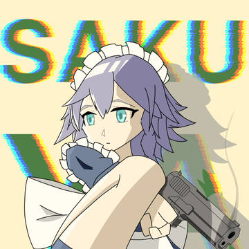 立膝銃持ち咲夜さん