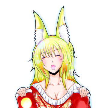 狐っ娘。アイコンにしようかと。