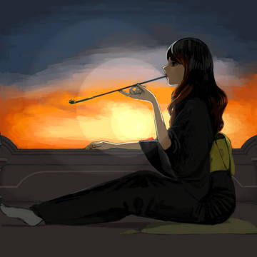 夕暮れ