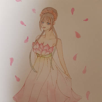 花のドレス