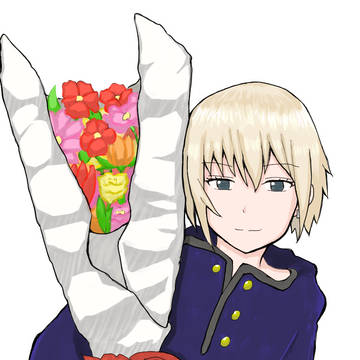 紺先輩に花束を