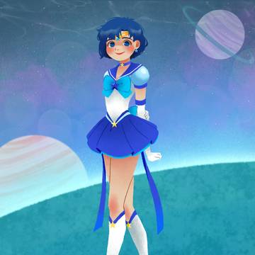 Sailor Mercury eternal form ✨🌟💙