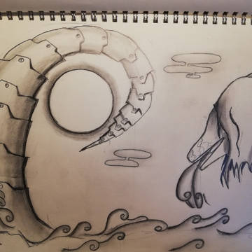 鉛筆画