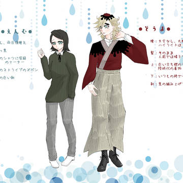 現行シリーズ小説設定落書き＜童魘衣装設定＞
