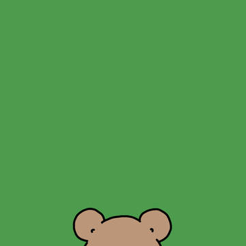 日記を書くくまくん。
