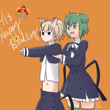 安藤鶴紗誕生日イラスト