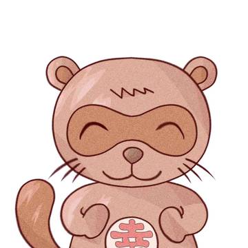 幸せタヌキさん