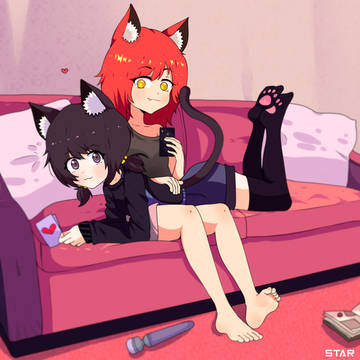 Vesta and her girlfriend~ [OC]