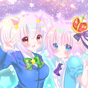 リコリスとセタわんこ