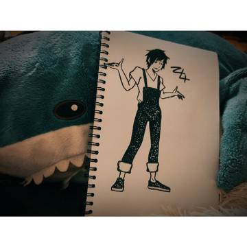 regular sketch and shark from Ik