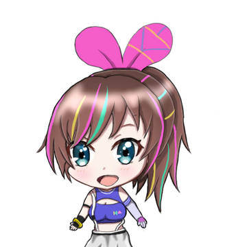キズナアイちゃんの新キービジュアルのミニキャラ！！