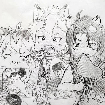 いっぱい食べるサバナクロー