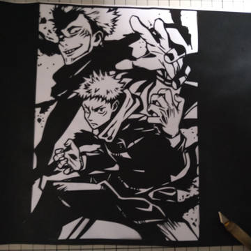 【切り絵】虎杖悠仁&両面宿儺+α【呪術廻戦】