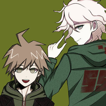 Nagito Komaeda and Makoto Naegi.