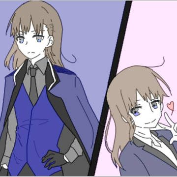 オリキャラ　かっこいい(？)と可愛い(？)の描き分け