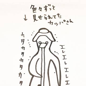 隙間絵その1【某カッパ】