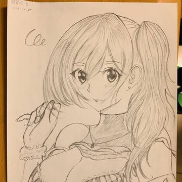 千鶴（サイドポニー）2b自動鉛筆