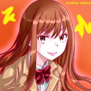 Misaka long hair