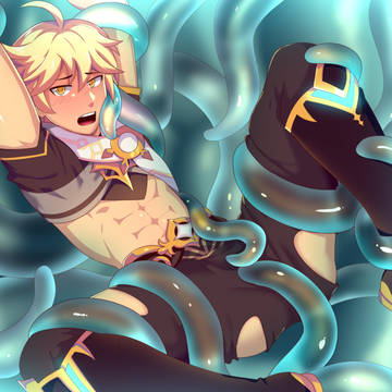 Commission: Aether x Tentacles