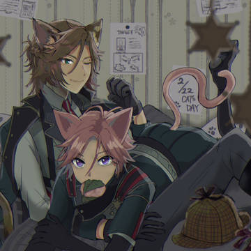 猫の日ダブルフェイス