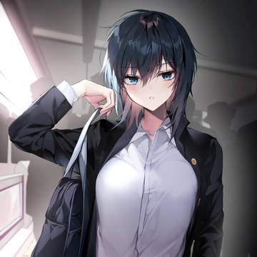 「 ...おはよう。」