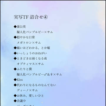 実写TF 詰合せ④