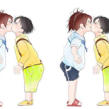 뽀뽀했대요~