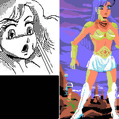 MSX1版ヴァリス・ビジュアルシーンその５