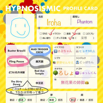 プロフィールでーす