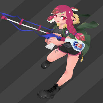 公式風に描いたイカちゃん