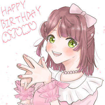 上原歩夢誕生日イラスト