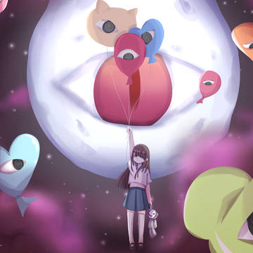 月が見ている/The moon is watching