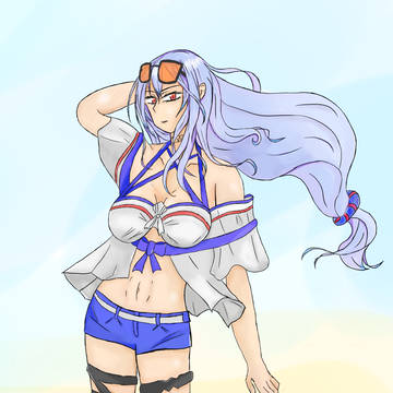 水着のスカジ