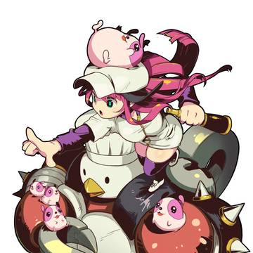 オリジナル女の子とロボ