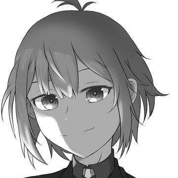 Short haired anime girl