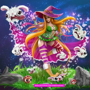 Drawing Anime Witch Character