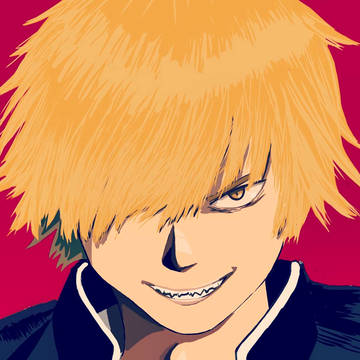 初投稿です！大好きなチェンソーマンのデンジかきました！