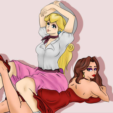 Peach and Pauline!