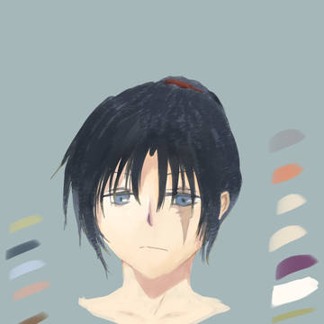ワンドロ 顔塗り練
