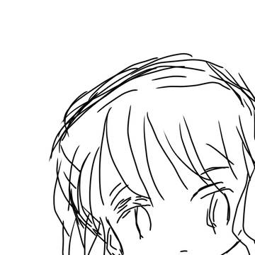 女の子落書き。