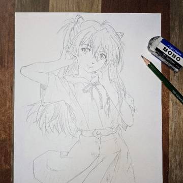 アスカラングレー(下描き)