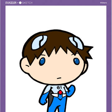 エヴァンゲリオン　塗り絵