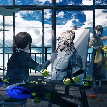 絵を描く時間。創造力掻き立てられる時間。
