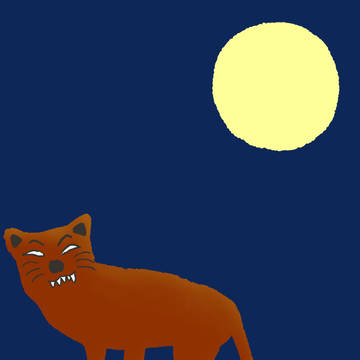 月と猫