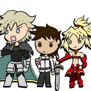 chibi johson & gawain mordred