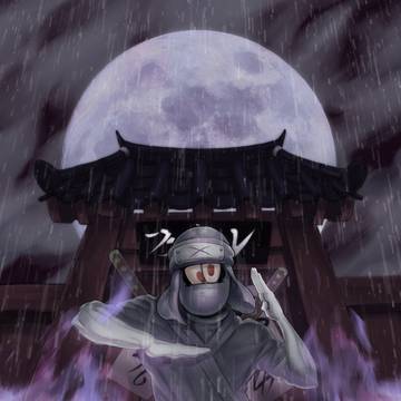 ninja in the moonlight