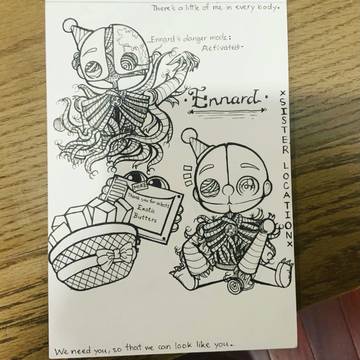 Ennard’s lineart UwU