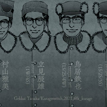 宗谷時代南極地域観測隊正副隊長図